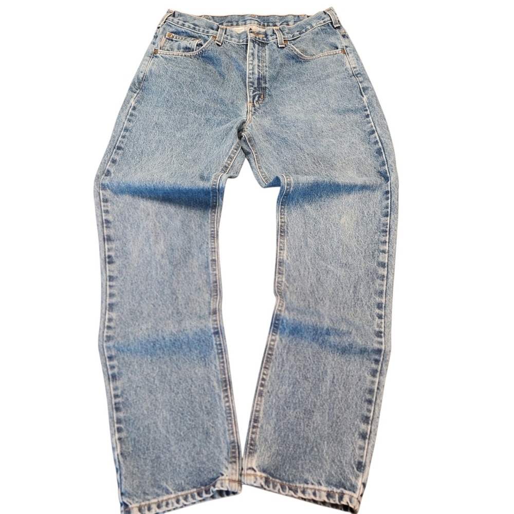 Carhartt Size 34x32 Straight-Leg Jeans Traditional Fit Denim Work Pants Western